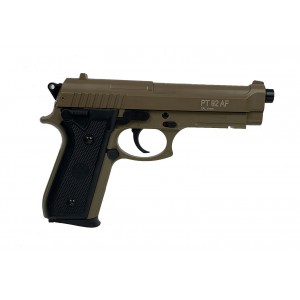 Страйкбольный пистолет PT92 Tan (СПРИНГ) metal slide 6mm CYBERGUN арт.: 210117